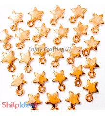 Jewellery Stars 8mm- Copper - Pack of 20